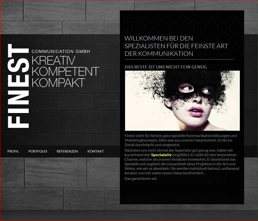 Website of finest communication design agency